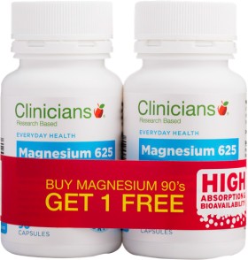 Clinicians+Magnesium+Twin+Pack+Capsules+2+x+90s