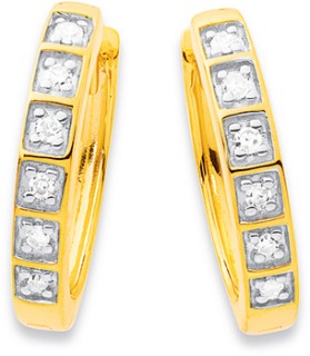 9ct-Diamond-Huggies on sale