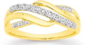 9ct-Diamond-Crossover-Ring on sale