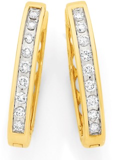 9ct-Diamond-Huggies on sale