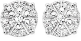 9ct-White-Gold-Diamond-Sparkle-Cluster-Stud-Earrings on sale