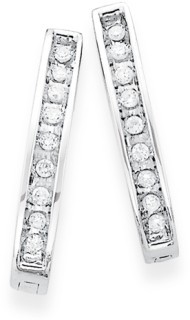 9ct-White-Gold-Diamond-Hoop-Earrings on sale