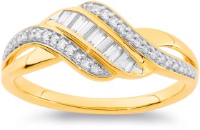 9ct-Diamond-Ring on sale