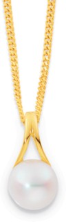 9ct+Freshwater+Pearl+Split+Bale+Pendant