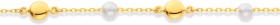 9ct-19cm-Pearl-and-Ball-Bracelet on sale
