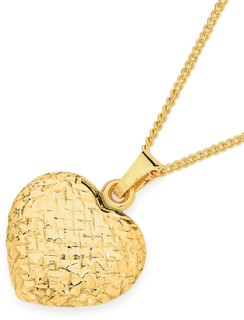 9ct+Two+Tone+Reversible+Pendant