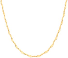 9ct+45cm+Solid+Mirror+Link+Chain