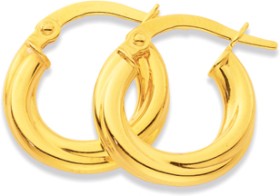 9ct-Textured-Hoop-Earrings on sale