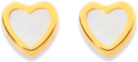 9ct-Heart-Studs on sale