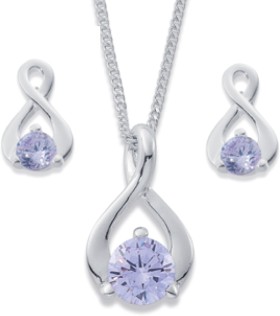 Sterling-Silver-Small-Lavender-Cubic-Zirconia-Loop-Set-of-Two on sale