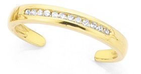 9ct%2C+Diamond-set+Toe+Ring