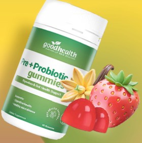 NEW+Good+Health+Pre%2B+Probiotic+Gummies+90+Tablets