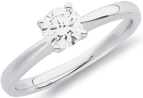 14ct+White+Gold+Solitaire+Element+Lab+Grown+Diamond+Set