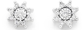 9ct-Diamond-Star-Stud-Earrings on sale