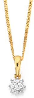 9ct%2C+Diamond+Star+Pendant