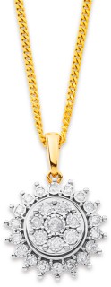 9ct-Diamond-Pendant on sale