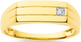 9ct-Diamond-Ring-with-Double-Row-Engraving on sale