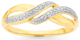 9ct-Diamond-Double-Swirl-Love-Dress-Ring on sale