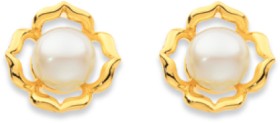 9ct+Freshwater+Pearl+Fancy+Studs