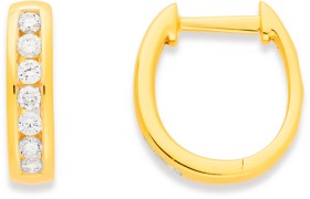 10ct+Element+Lab+Grown+Diamond+Huggies