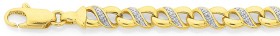 9ct+Infinity+Diamond+Bracelet