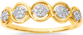 9ct-Diamond-Ring on sale