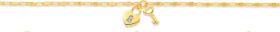 9ct-Key-Heart-Bracelet-with-Diamond on sale