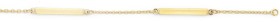 9ct+Yellow+Gold+19cm+Interval+Bar+Bracelet