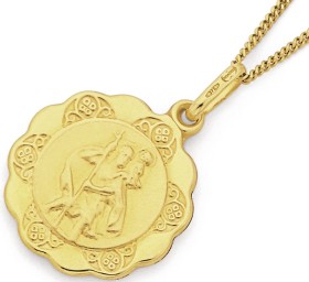 9ct-16mm-Saint-Christopher-Pendant on sale