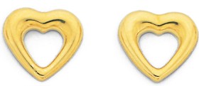 9ct+Heart+Studs