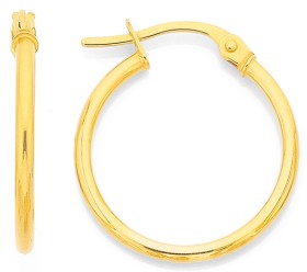 9ct+18mm+Hoops
