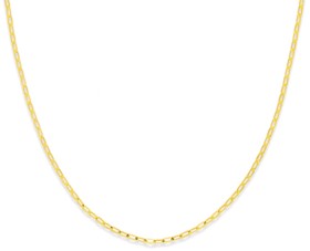 9ct+45cm+Solid+Paperclip+Chain