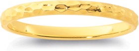 9ct-Hammered-Texture-Band on sale