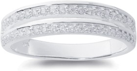 Sterling-Silver-Cubic-Zirconia-Ring-Size-Q on sale