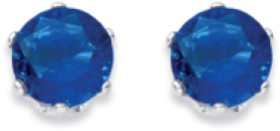 Sterling+Silver+Blue+Glass+Studs