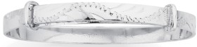 Sterling+Silver+Patterned+%26amp%3B+Plain+Baby+Expander+Bangle