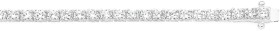 Sterling+Silver+17cm+Cubic+Zirconia+Tennis+Bracelet