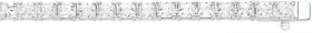 Sterling+Silver+19cm+3mm+Square+Cubic+Zirconia+Tennis+Bracelet