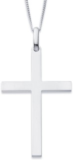 Sterling-Silver-Plain-Cross-Pendant on sale