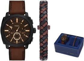 Fossil+Machine+Men%26%23039%3Bs+Watch+%26amp%3B+Bracelet+Box+Set