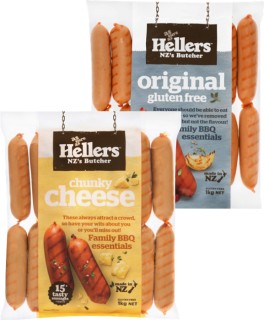 Hellers-Precooked-Sausages-1kg on sale