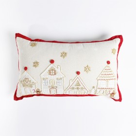 Christmas-Wishes-Gingerbread-House-Cushion-30x50cm on sale
