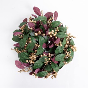 Christmas-Wishes-Xmas-Berries-Wreath-55cm on sale