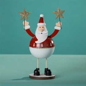 Christmas-Wishes-Metal-Standing-Santa on sale