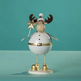 Christmas-Wishes-Metal-Standing-Moose on sale