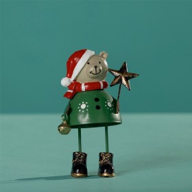 Christmas-Wishes-Metal-Standing-Teddy-Bear on sale