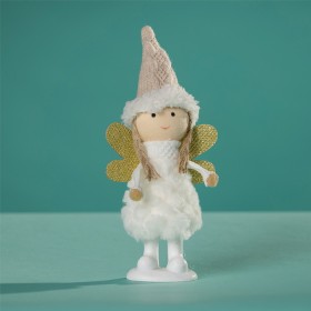 Christmas-Wishes-Angel-On-Stand-White-Dress on sale