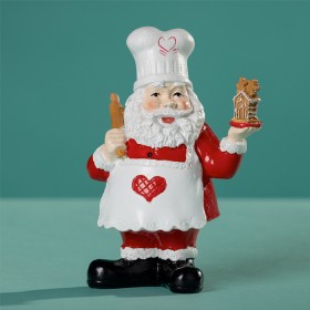 Christmas-Wishes-Santa-With-Gingerbread-House on sale