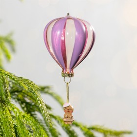 Christmas-Wishes-Hot-Air-Balloon-Hanging-Decoration-Purple on sale