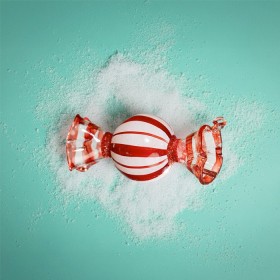 Christmas-Wishes-Glass-Candy-Decoration-Red on sale